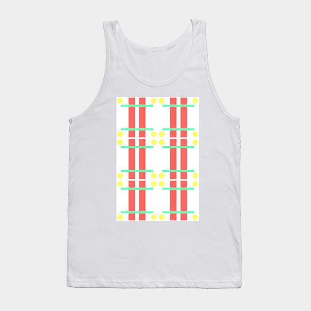 Pineapple Tetris Tank Top by DebMorrison